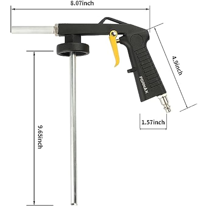 FORNAX AIR UNDERCOATING SPRAY GUN FOR RUBBERIZED UNDERCOAT, RUST PROOFING AND CHIP GUARD PAINT - Image 3